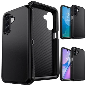 For Samsung Galaxy A07 4G/A17 Phone Case Rugged Hard Slim Protective Cover Black - Picture 1 of 26