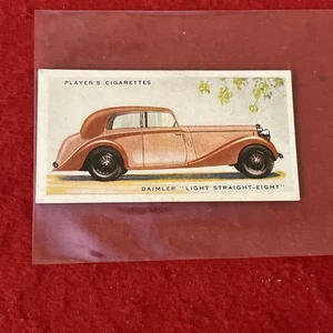 1936 Player's "Motor Cars" DAIMLER LIGHT STRAIGHT-EIGHT Tobacco Card #15 VG-EX - Bild 1 von 3