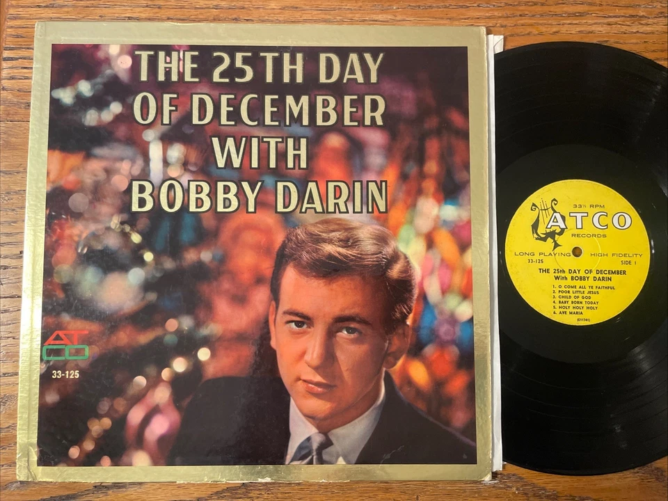 RARE The 25th Day Of December With Bobby Darin Christmas LP ATCO Mono Foil VG- - Image 1 of 4