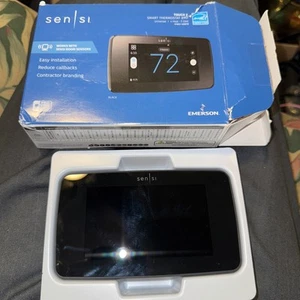 Emerson Sensi Touch 2 ST76 (Termostato Programable Wi-Fi Inteligente Negro - Imagen 1 de 8