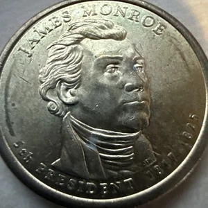 James Monroe 1817 - 1825  Dollar Coin  2008 D Odd Stamping Around The Coin - Picture 1 of 5