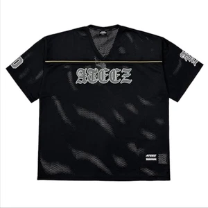 Uniforme de Fútbol ATEEZ San Ametsu Edición Limitada Artículos Oficiales Negro Nuevo - Imagen 1 de 12