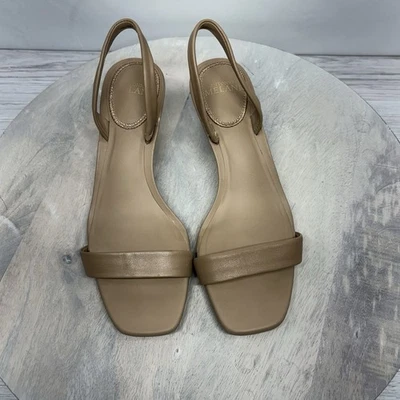 Antonio Melani Sandals Size 6M Tan Bryce Slingback Leather Heels - Image 1 of 4