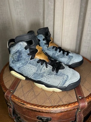 Nike Air Jordan Retro 6 Gs Denim Lavado Talla 5Y CV5489-401 Foto 1 de 4