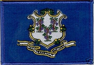 State Flag 100% Embroidered Patch - Connecticut,Iron-on/sew-on,shoulder,jacket, - Picture 1 of 1