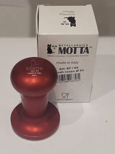 Manipulación de café MOTTA 53 mm negro/rojo - Sage Barista Express, Gran Gaggia, etc.???? - Imagen 1 de 16