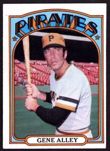 1972 Topps #286 Gene Alley - Pittsburgh Pirates - EX - ID101