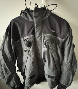 Frabill Men’s Waterproof Medium Outdoor Coat: Grey, Black, Silver - Picture 1 of 4
