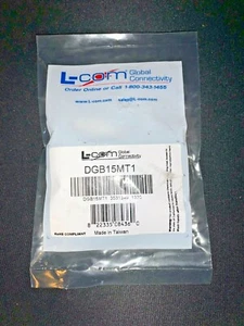 L-COM DGB15MT1 DB15 MALE CONNECTOR FOR FIELD TERMINATION ** FACTORY SEALED ** - Picture 1 of 4