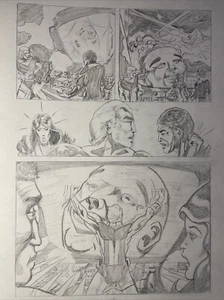 EARL NOREM COMIC BOOK ART Original Storyboard Page Layout UNKNOWN SERIES X1 - Picture 1 of 4