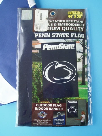 Penn State Indoor Outdoor Oversized Flag 44 x 28 Nittany Lions Licensed Unused Cover