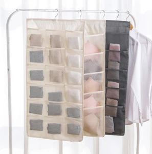 12/30 Pockets Bra Underwear Socks Double Sided Hanging Bag Organiser Storage a - Picture 1 of 11