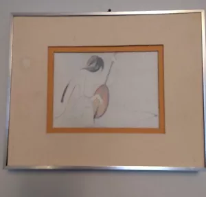 Ha Van Vuong Druck MANDOLINE 20-6422 mattiert, im belgischen Rahmen für Burnes/Boston - Bild 1 von 8