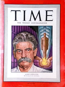 Time Magazine JUL 11 1949 Albert Schweitzer Cover Wartime Coverage & Ads - Picture 1 of 10