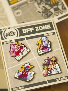 2024 Mihoyo Zenless Zone Zero ZZZ Character Pin Badge Completed Of 4 Nicole ANBY - Photo 1 sur 6
