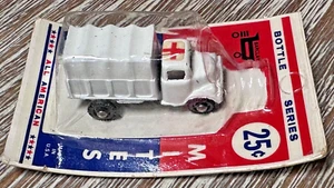 Vintage Barclay Metal Mites Bottle Series Red Cross Truck - Picture 1 of 2