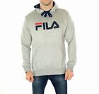 New Fila Hoodie Size M To Xxl Grey Men's Spell Out