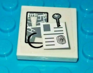LEGO File 2X2 Tile Police Map Minifigure Key Log Firefighter Detective File - Picture 1 of 1