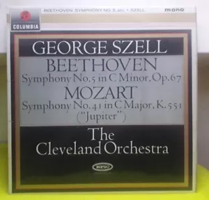 33CX 1912 ED1 BEETHOVEN SYMPHONY NO.5/MOZART 41 CLEVELAND ORCH GEORGE SZELL EX - Picture 1 of 6