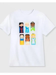 Girls' Disney100  Princess Short Sleeve Graphic T-Shirt - White XL- Disney Store - Picture 1 of 5