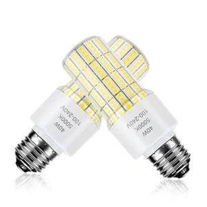 2 Pack 40W Led Light Bulb(300W Equivalent) 5000 Lumens 5000K Led Daylight White - Picture 1 of 7