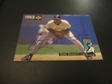 Carl Everett Autographed Signed 1994 Collector's Choice #6 Card MLB Marlins