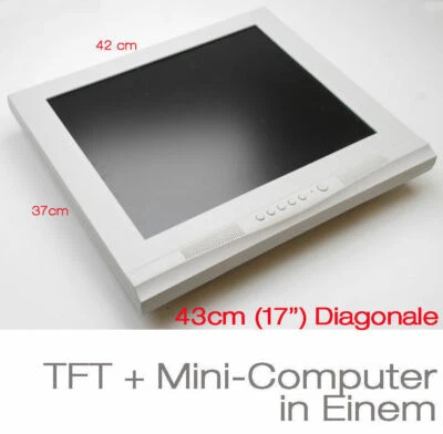 PC For Ms-dos Win 95 98 NT 2000 With Integrated TFT 1000MHz CPU 40GB HDD 12 Volt - Image 1 of 4