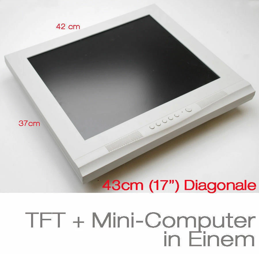 PC Para Ms-dos Win 95 98 NT 2000 Con Integr. TFT 1000MHz CPU 40GB HDD 12 Voltios - Imagen 1 de 4