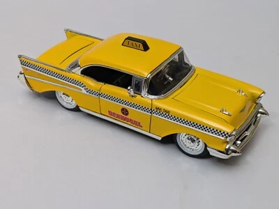 Deadpool 1957 Chevy Bel Air Taxicab Metal Die Cast Car Marvel Taxi Model - Image 1 of 4