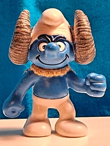 SMURFS Astrology Zodiac ARIES RAM Smurf 2" Rare Collectible Schleich Peyo - Picture 1 of 12