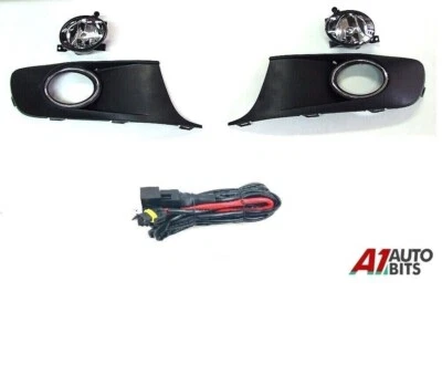 Pour Vw Caddy Touran 2010+ Feux De Brouillard Lampes Et Grilles L + R Et Câblage - Imagen 1 de 4