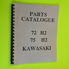 RARE PARTS CATALOG CATALOGUE KAWASAKI 1972 H2 1975 H2 750 TRIPLE