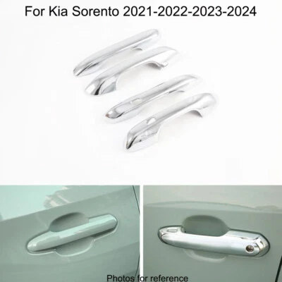 Chrome Car Door Handle Cover Trim For Kia Sorento 2021-2024 - Image 1 of 2