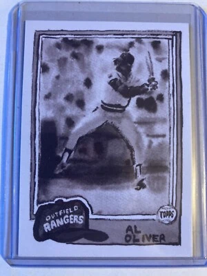 2021 Topps x Spotlight 70 Andy Friedman 1/1 CMYK Parallel #1 AL OLIVER Rangers - Image 1 of 2