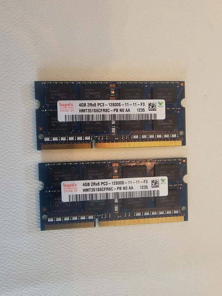 HYNIX 8GB (2X4GB) 2RX8 PC3 L-12800S LAPTOP MEMORY RAM fast ship from USA - Image 1 of 1