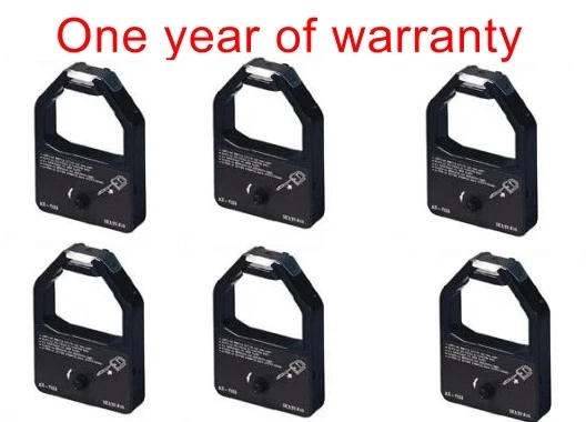 6pk black printer ink ribbon cartridge for Panasonic KX-P155 KX-P1540 KX-P2624 - Image 1 of 1