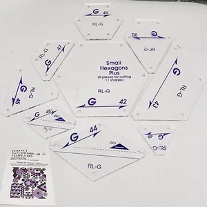 9pcs Plantillas de patchwork perfectas Regla de corte de tela Corte de 11 formas - Imagen 1 de 3