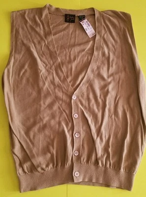 NWT BOBBY JONES COTTON BUTTON DOWN SWEATER VEST SIZE XL  - Image 1 of 3