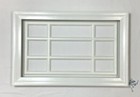garage home kits - White Amarr Garage Door Window Kit Short Panel Frame Insert Grill Glass Options
