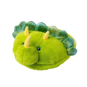 Foot Warmer Slipper Kids/Adults Animal Slipper Cuddly Cushion One Size - Dino - Picture 1 of 1