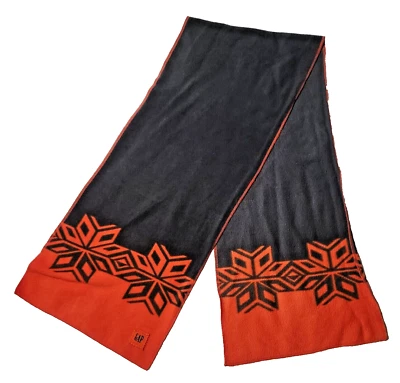 Gap Naranja Gris Copo de Nieve Lana Vellón Bufanda Cuello Envoltura 12" x 51" Foto 1 de 2