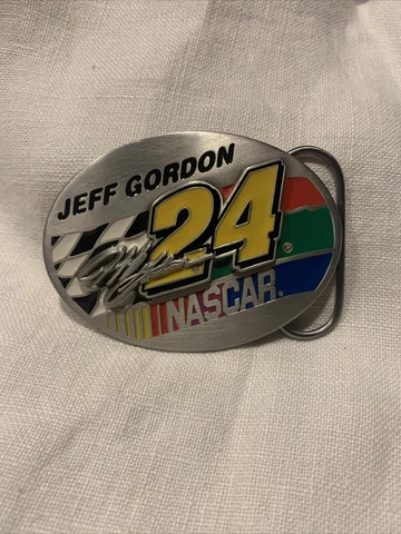 NASCAR JEFF GORDON 24 Pewter Belt Buckle Limited Edition No. 3631 Collector Cover