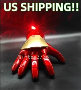 1:1 Iron Man Wearable Right+Left Hand Arm Replica LED Light Gloves Cosplay 1Pair - Picture 1 of 11