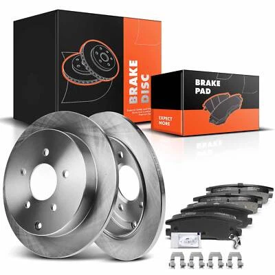 Rotores de freno de disco traseros y pastillas de cerámica para Buick Chevrolet Venture 02-04 Pontiac Foto 1 de 4