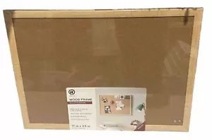 U-Brands Cork Bulletin Board 17" x 23" Birch Wood Frame 4973U - Brand New Sealed - Picture 1 of 2