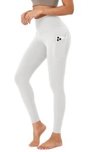 Women's High Waisted Full Length Yoga Leggings with Pockets 28" Inseam Tummy ... - Picture 1 of 7
