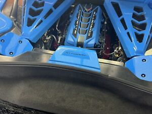 Chevrolet Corvette Stingray C8 Rapid Blue Engine Bay Rear Center Brace Cover NEW