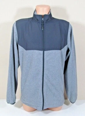 ATHLETIC WORKS Mens M 38-40 Gray Shades Zip-up Track Jacket 100% Polyester - Image 1 of 4