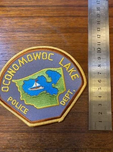 Vintage USA Police Sherrif CLOTH BADGE Patch - OCONOMOWOC POLICE DEPARTMENT WI - Picture 1 of 1