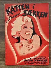 Die Katz im Sack Magda Schneider Julia Serda 1935 Danish Movie Program